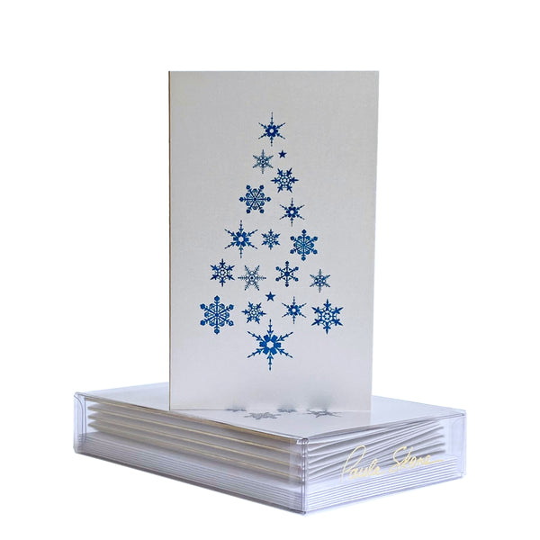 Snowflake Pattern Tree Boxed Mini Note